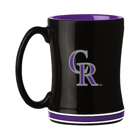 Logo Brands Colorado Rockies 14oz Relief Mug 510-C14RM